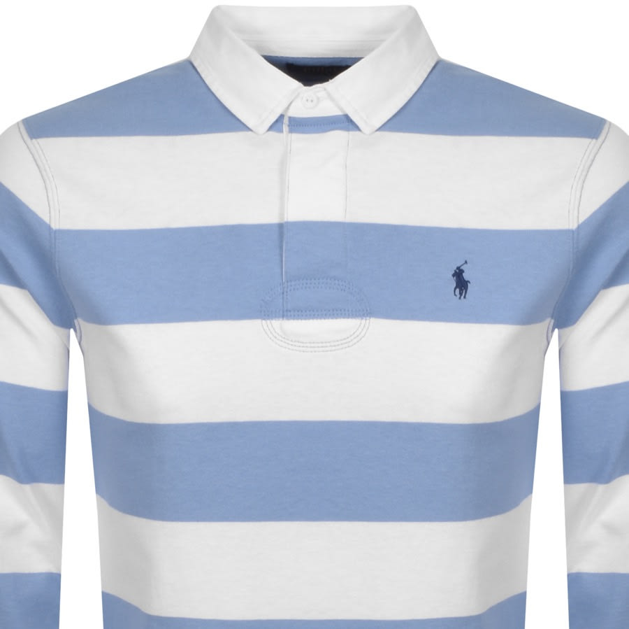 Alternative Image for ProductRalph Lauren Long Sleeve Rugby Polo T Shirt Blue2